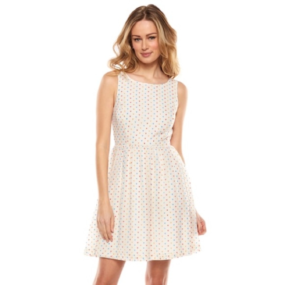 LC Lauren Conrad Heart 💙 Fit & Flare dress NWT 8